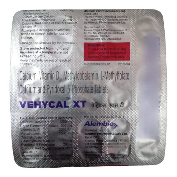 VEHYCAL XT TABLET CALCIUM CV Pharmacy