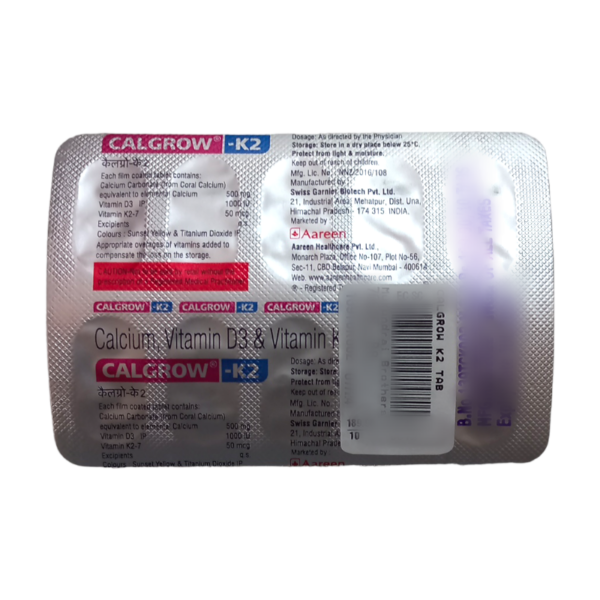 CALGROW K2 TAB SUPPLEMENTS CV Pharmacy 4