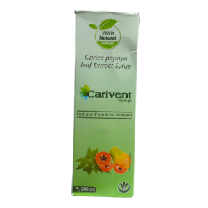 Carivent Syrup – Carica Papaya Leaf Extract to Boost Platelet Count AYURVEDIC CV Pharmacy