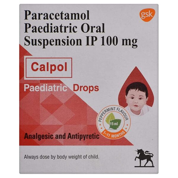 CALPOL PAED DROPS 15ML ANTIPYRETIC CV Pharmacy 2