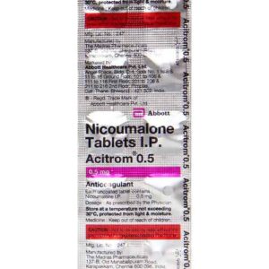 ACITROM 0.5MG TAB ANTICOAGULANTS CV Pharmacy