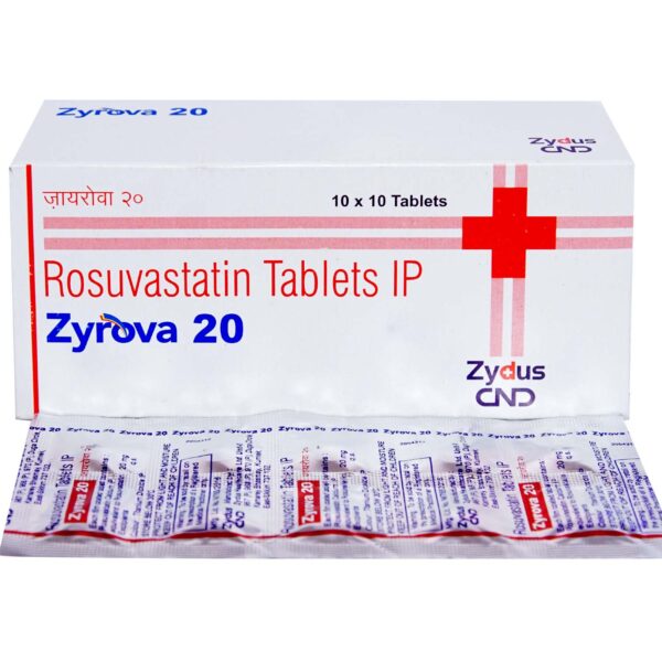 ZYROVA 20 TAB ANTIHYPERLIPIDEMICS CV Pharmacy 2