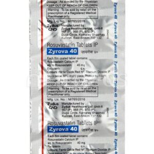 ZYROVA 40TAB ANTIHYPERLIPIDEMICS CV Pharmacy