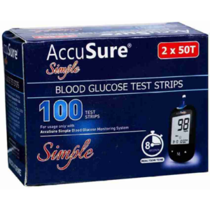 ACCU SURE SIMPLE STRIPS 100`S DIAGNOSTIC AND OTHER DEVICES CV Pharmacy