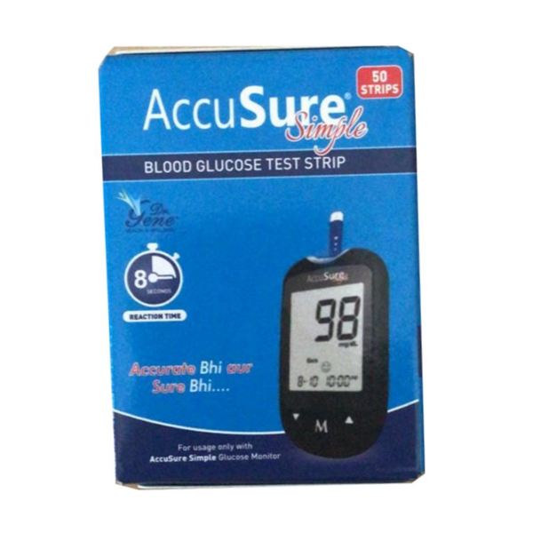 ACCU SURE SIMPLE STRIP 50`S DIAGNOSTIC AND OTHER DEVICES CV Pharmacy 2