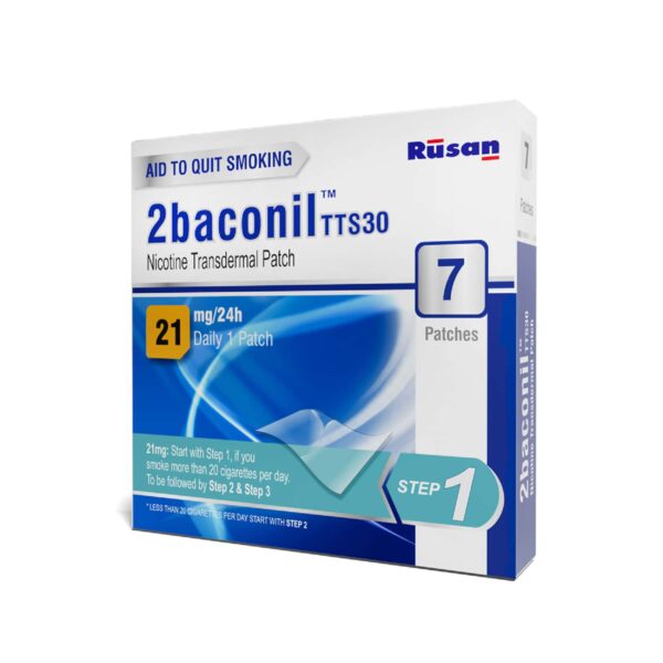 2BACONIL 21MG/24HR TTS30 (STEP1) 7 PATCHES DE-ADDICTION CV Pharmacy 2