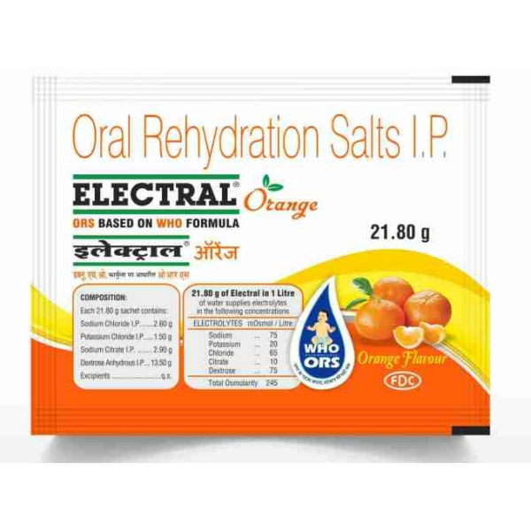 ELECTRAL (ORANGE FLAVOUR) 21.8G ELECTROLYTES CV Pharmacy 2