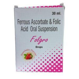 Folgro Drops – Delicious Strawberry Flavoured Iron Supplement for kids IRON CV Pharmacy 2