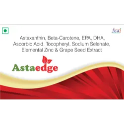 Astaedge Tablet – Powerful Antioxidant Supplement with Astaxanthin, Beta-Carotene, EPA, DHA & More SUPPLEMENTS CV Pharmacy