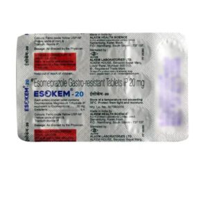 ESOKEM 20MG TAB Medicines CV Pharmacy