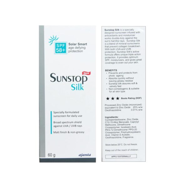 SUNSTOP SILK CREAM 50G DERMATOLOGICAL CV Pharmacy 2