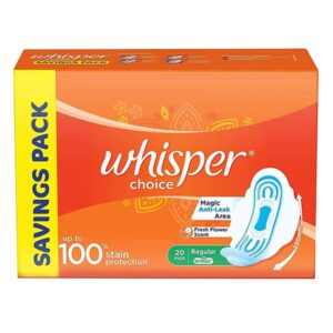 WHISPER CHOICE 20`S  WINGS SANITARY PRODUCTS CV Pharmacy