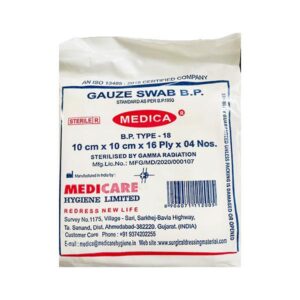 MEDICA GAUZE SWAB 10CM x 10 CM 4`S Medicines CV Pharmacy