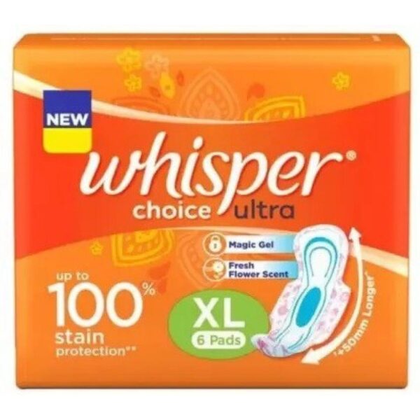 WHISPER CHOICE ULTRA 6 PADS (COMBI PACKAS ) SANITARY PRODUCTS CV Pharmacy 2