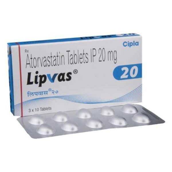LIPVAS 20 TAB ANTIHYPERLIPIDEMICS CV Pharmacy 2