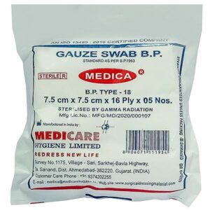 MEDICA GAUZE SWAB 7.5CM x 7.5CM Medicines CV Pharmacy