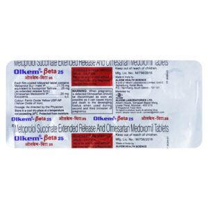 OLKEM BETA 25 TAB ANGIOTENSIN-II ANTAGONIST CV Pharmacy