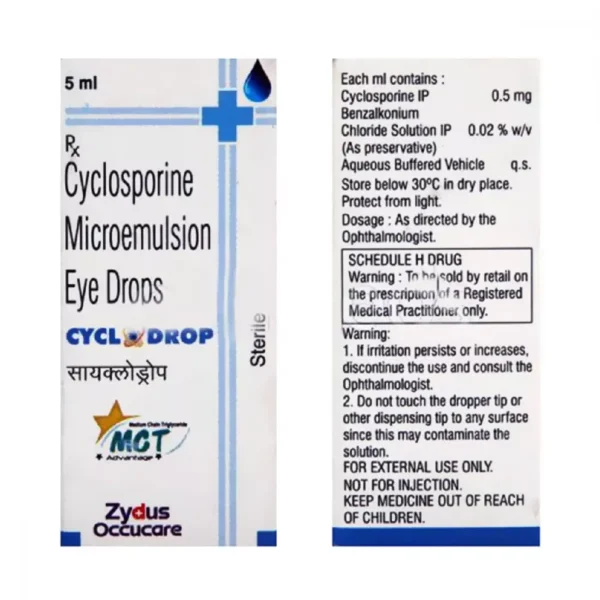 CYCLODROP EYE DROP 5ML Medicines CV Pharmacy