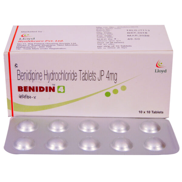 BENIDIN 4MG TAB CALCIUM CHANNEL BLOCKERS CV Pharmacy 2