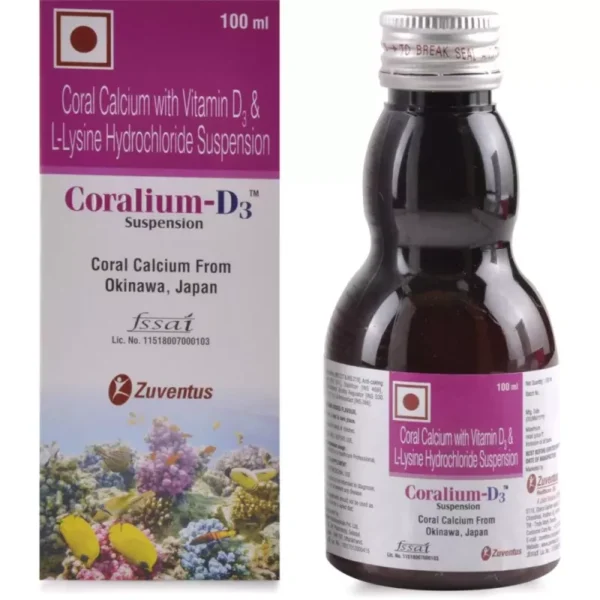 CORALIUM-D3 SYP 100 ML CALCIUM CV Pharmacy 2