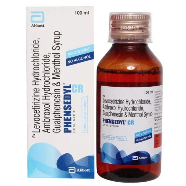 PHENSEDYL CR SYRUP 100ML ANTI HISTAMINICS CV Pharmacy