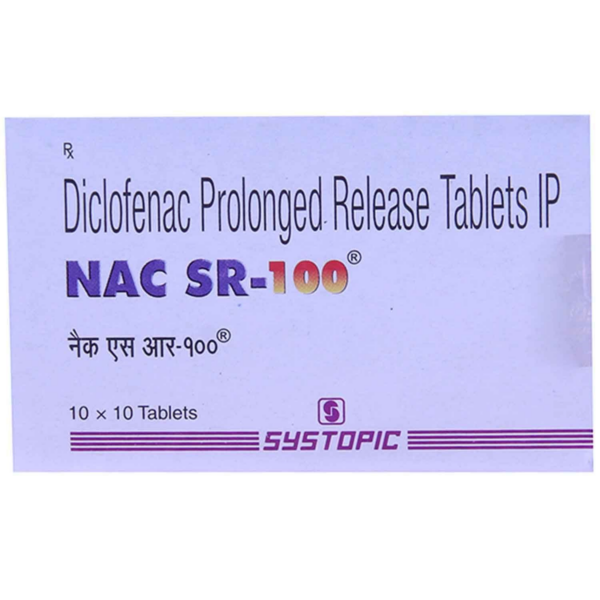 NAC SR 100 TAB MUSCULO SKELETAL CV Pharmacy