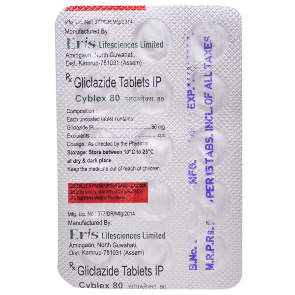 CYBLEX 80 TAB ANGIOTENSIN-II ANTAGONIST CV Pharmacy 2