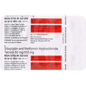 SITA-M 50/500MG TAB ENDOCRINE CV Pharmacy