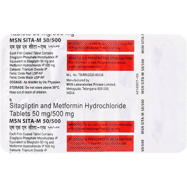 SITA-M 50/500MG TAB ENDOCRINE CV Pharmacy 2