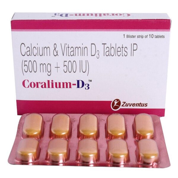 CORALIUM-D3 TAB Medicines CV Pharmacy 2