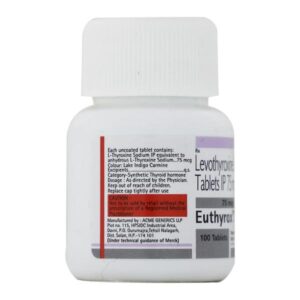 EUTHYROX 75 MG ENDOCRINE CV Pharmacy