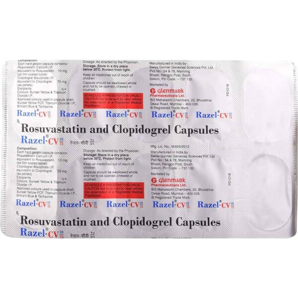RAZEL-CV 10/75 CAPS ANTIHYPERLIPIDEMICS CV Pharmacy 2