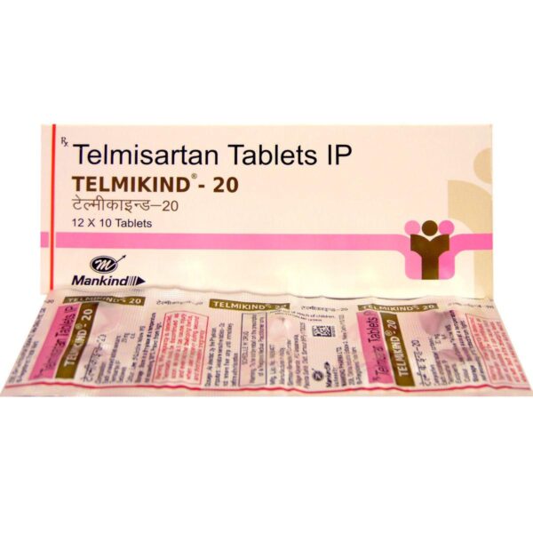 TELMIKIND 20MG TAB ANGIOTENSIN-II ANTAGONIST CV Pharmacy