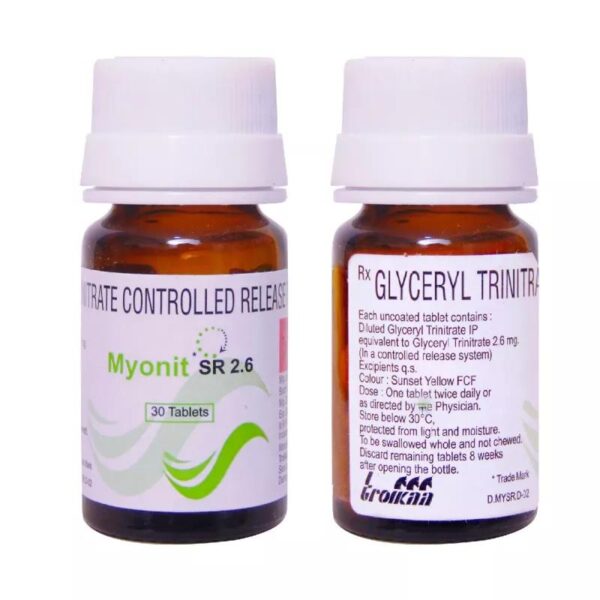 MYONIT SR 2.6 TAB 30`S Medicines CV Pharmacy