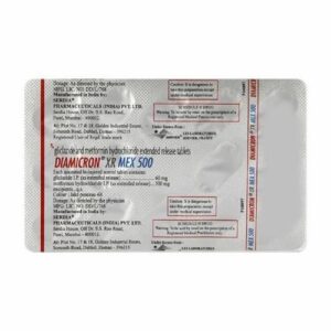 DIAMICRON XR MEX 500MG TAB ENDOCRINE CV Pharmacy