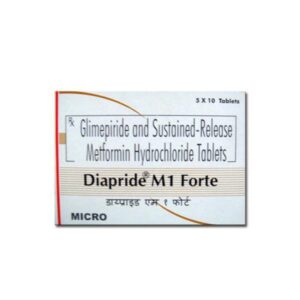 DIAPRIDE-M1 FORTE TAB ENDOCRINE CV Pharmacy