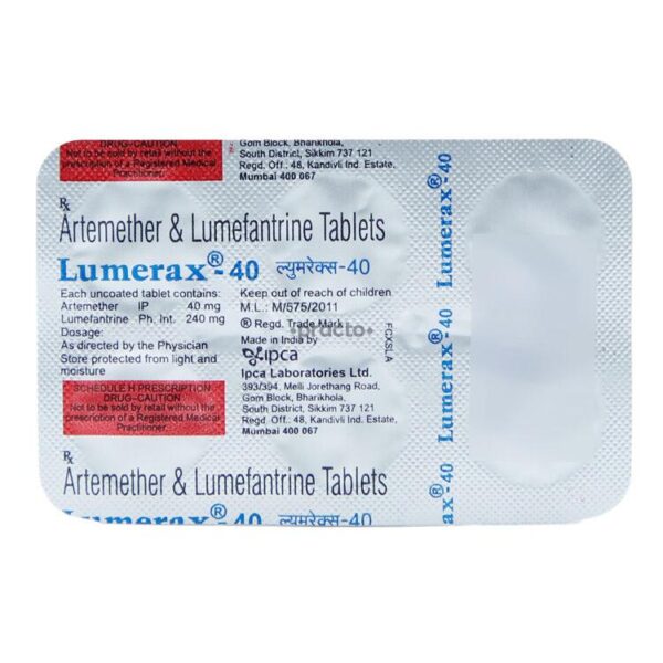 LUMERAX-40 TAB ANTI-INFECTIVES CV Pharmacy 2