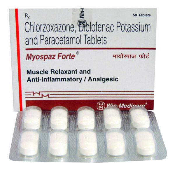 MYOSPAZ FORTE TAB MUSCLE RELAXANTS CV Pharmacy