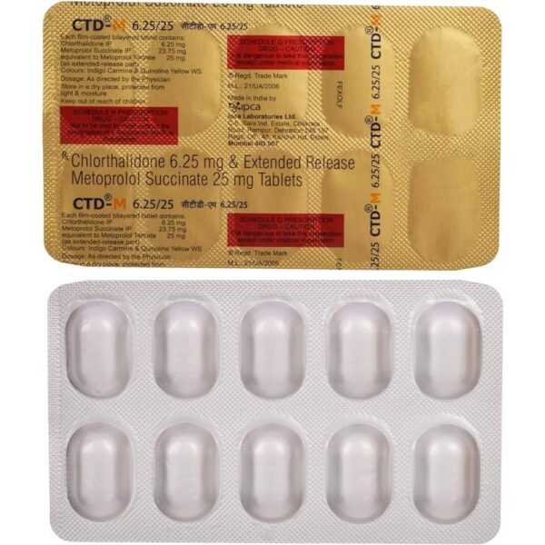 CTD-M 6.25/25 CARDIOVASCULAR CV Pharmacy 2