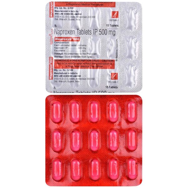 NAPROSYN 500MG TAB ANALGESICS AND ANTIPYRETICS CV Pharmacy