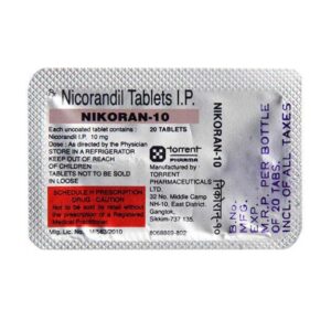 NIKORAN 10MG TAB 20`S CARDIOVASCULAR CV Pharmacy