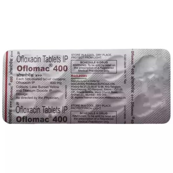 OFLOMAC 400MG TAB ANTI-INFECTIVES CV Pharmacy