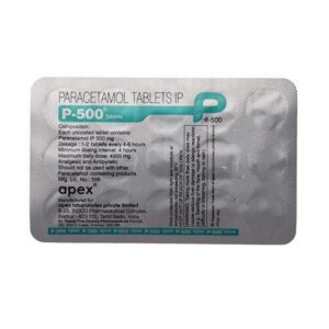 P-500 TAB ANALGESICS AND ANTIPYRETICS CV Pharmacy