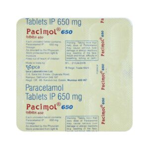 PACIMOL 650MG TAB ANALGESICS AND ANTIPYRETICS CV Pharmacy