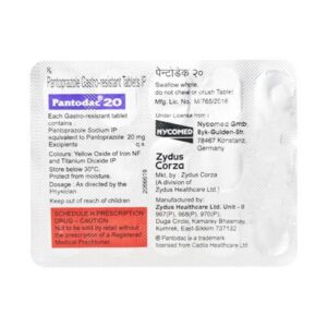 PANTODAC 20MG TAB ANTACIDS CV Pharmacy