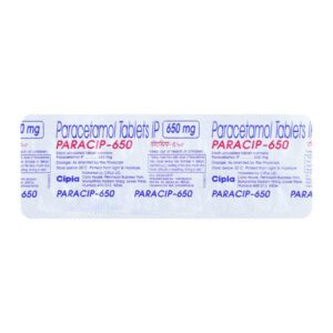 PARACIP 650MG TAB Medicines CV Pharmacy