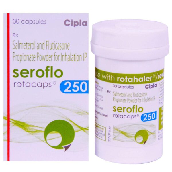 SEROFLO 250 ROTACAP ANTIASTHAMATICS CV Pharmacy