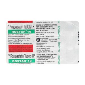 ROSTAR 10MG TAB ANTIHYPERLIPIDEMICS CV Pharmacy