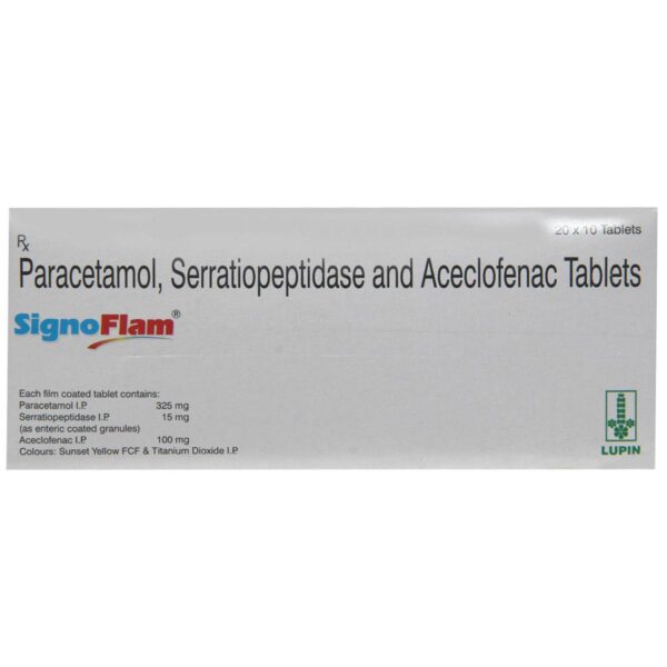 SIGNOFLAM TAB Medicines CV Pharmacy 2