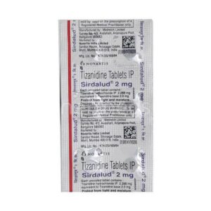 SIRDALUD 2MG TAB MUSCLE RELAXANTS CV Pharmacy